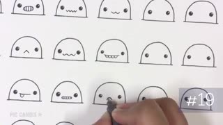 30طرح جالب کشیدن دهان شکلکی