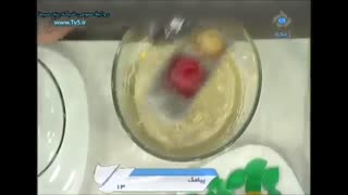 دسرژله ناودانی با سیب