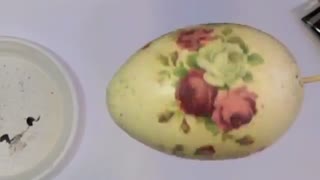 دکوپاژ روی تخم مرغـ