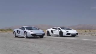 بوگاتی ویرون در مقابل لامبورگینی Aventador در مقابل لکسوس LFA در مقابل مک لارن 12C