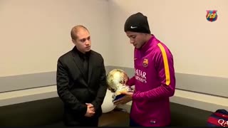 تحویل جایزه سامبا گولد به نیمار