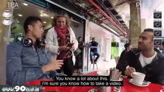 دردسر رونالدو در کافه...