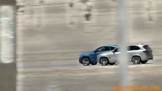 مسابقه BMW X5  و BMW X6  هر دو مدل 2016  در بیابان های تگزاس