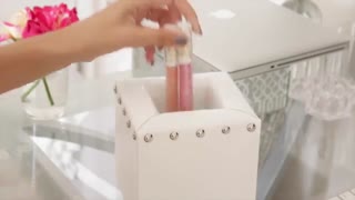 ایده جالب جعبه جای لوازم آرایشی و گلدان - قشنگ