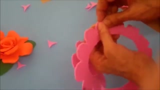 درست کردن گل رز با فوم