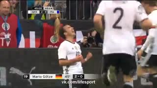 آلمان 4-1 ایتالیا (خلاصه بازی)