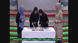 مسابقه سوسک جمع کنی بازیگران در خندوانه