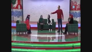 مسابقه لب خونی بازیگران خانم در خندوانه