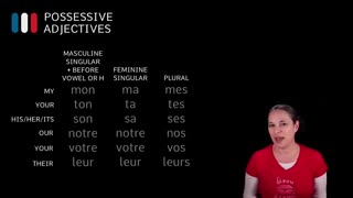 French Possessive Adjectives (Feminine Singular)2