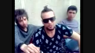 متین دو حنجره اجرای زنده ی باحال آهنگ شوخی