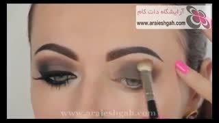 آموزش زدن سایه چشم خاکستری