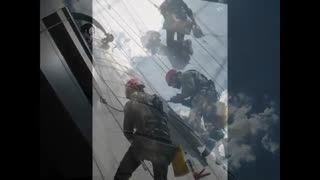 بخشی از فعالیت های شرکت ایمن آفرینان ارتفاع در بخش خدمات شهری