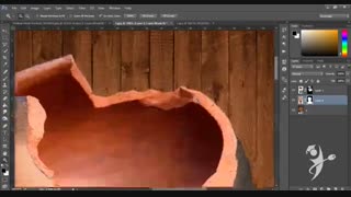 آموزش افکت سر تو خالی در فتوشاپ