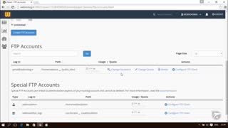 آموزش Cpanel - قسمت هشتم مدیریت حساب های FTP