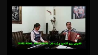 اجرای آهنگ زیبای خودم تنها تنها دلم (مینای دل) از هایده با آکوردئون توسط کامران حیدری