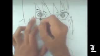 how to draw sasuke