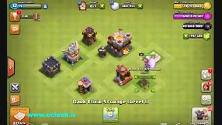 هک کلش آف کلنز-جم بینهایت و ارتقا ساختمانها در ثانیه