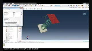 تحلیل استاتیکی فنر مکانیکی با آباکوس (ABAQUS)