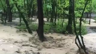 سیلاب در النگدره گرگان