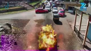 آتیش گرفتن ماشین صنم جلو چشم اهیل