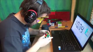 حل روبیک به طور چشم بسته