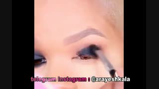 آموزش میکاپ و آرایش دور چشم خودآرایی صورت