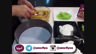 چیز کیک ماست و خیار