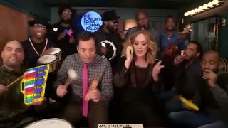 Jimmy Fallon, Adele & The Roots Sing "Hello" (w/Classroom Instruments) du2.ir