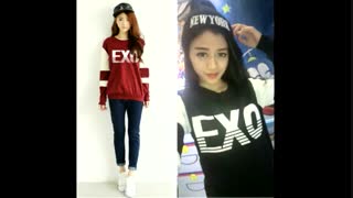 امروز توی مدرسه رو دیوار نوشتم exo بعد .....