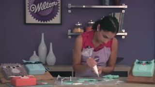 کیک جغد فوندانتی