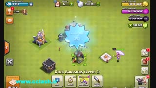 هک کلش آ، کلنز با جم و اکسیر و دارک اکسیر نامحدود