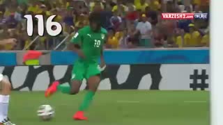 نمایش برترین و بهترین  گل های جام جهانی 2014