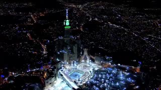 تصاویری زیبا از برج ساعت در مکه مکرمه