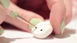 گردنبند رنگین کمانی با خمیر پلیمر