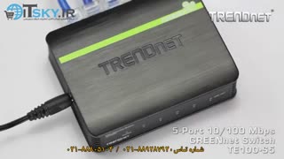 فیلم معرفی سوئیچ ۵ پورت TE۱۰۰-S۵g ترندنت