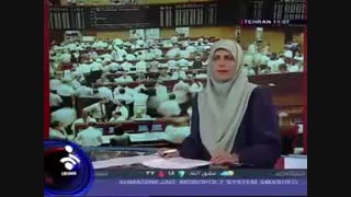 عصبی شدن خبر نگار (اخبار زنده)