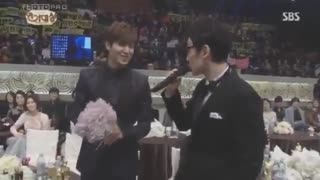 مسابقه بین مین هویی و لی جونگ سوک و برنده شدن اوپـــام...❤ (#لی مین هو)