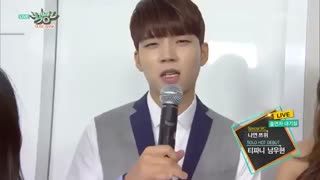 Woohyun و Tiffany قبل از اجراشون در موزیک بانک