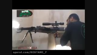 نبرد تک تیرانداز های سوریه با داعش