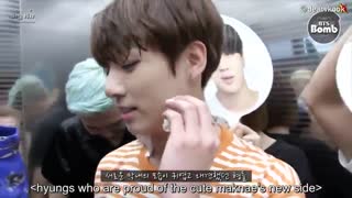 bangtanbombجدید bts مجری گری کوکی با سانا