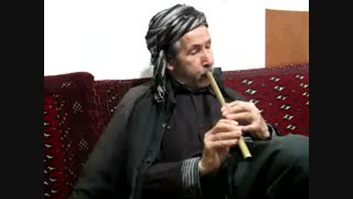 نوای شمشال(نی) تنها یار و همدم هنرمند 80 ساله مریوانی/ سخن نی از 80 سال تنهایی