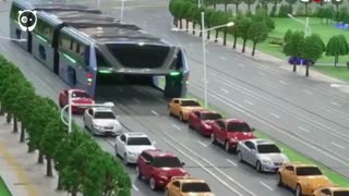 برای این اتوبوس هوایی چینی ترافیک بی‌معنا است!