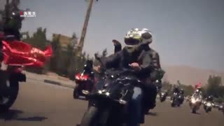 رژه 100 موتور سنگین در تهران به یاد شهدای مدافع حرم