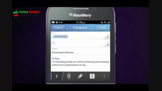 ویدئوی تبلیغاتی BlackBerry Q10 Commercial پارسیس موبایل
