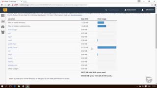 آموزش Cpanel - قسمت دهم بررسی میزان مصرف فضای میزبانی
