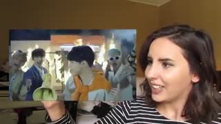 این دختره برا اولین بار با کی پاپ اشنا میشهWATCHING KPOP FOR THE FIRST TIME Exo & BTS