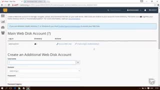 آموزش Cpanel - قسمت 11 بخش Web Disk