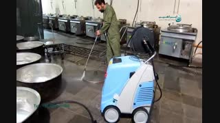 نظافت صنعتی - شستشوی دیگ های صنعتی - واترجت صنعتی - شرکت ابراهیم