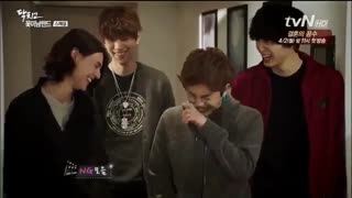 پشت صحنه shut up flower boy band~2