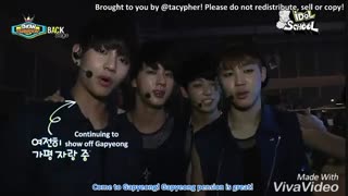 پشت صحنه show champion...وی و علاقه ش به خانواده ش :))bts